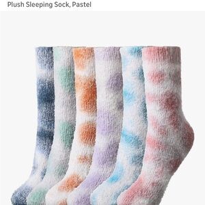 Plush Sleeping Socks, Pastel Collection
